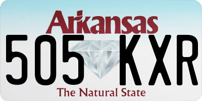 AR license plate 505KXR
