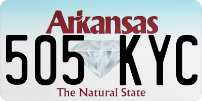 AR license plate 505KYC