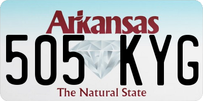 AR license plate 505KYG