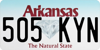 AR license plate 505KYN