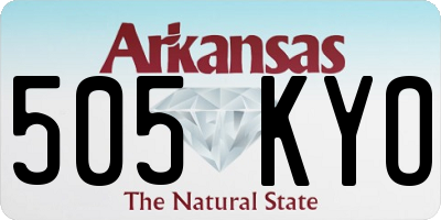 AR license plate 505KYO