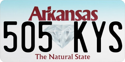 AR license plate 505KYS