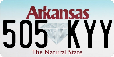 AR license plate 505KYY