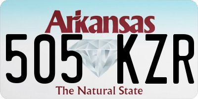 AR license plate 505KZR