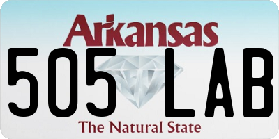 AR license plate 505LAB