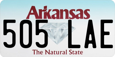 AR license plate 505LAE