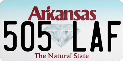 AR license plate 505LAF