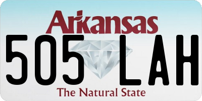 AR license plate 505LAH