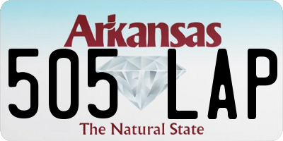 AR license plate 505LAP
