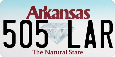 AR license plate 505LAR