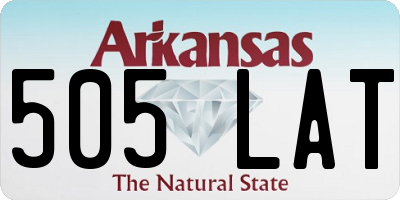 AR license plate 505LAT