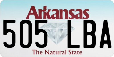 AR license plate 505LBA