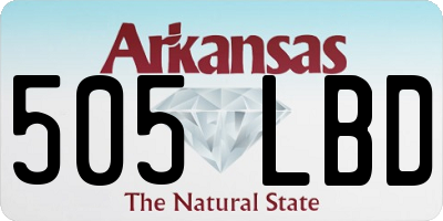 AR license plate 505LBD