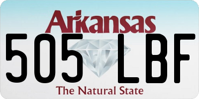AR license plate 505LBF