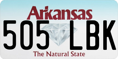 AR license plate 505LBK