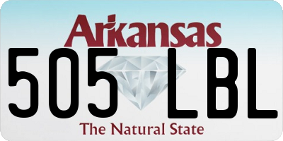 AR license plate 505LBL