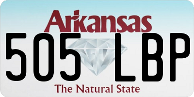 AR license plate 505LBP