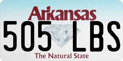 AR license plate 505LBS