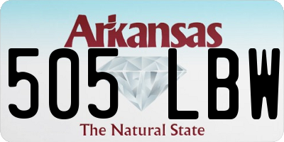 AR license plate 505LBW
