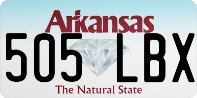 AR license plate 505LBX