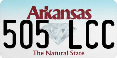 AR license plate 505LCC