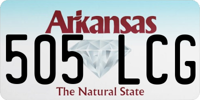 AR license plate 505LCG