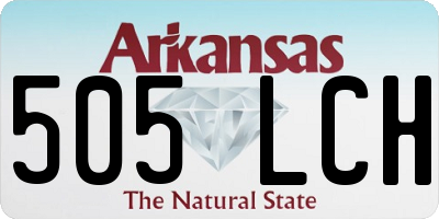 AR license plate 505LCH