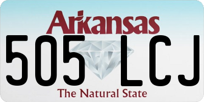 AR license plate 505LCJ