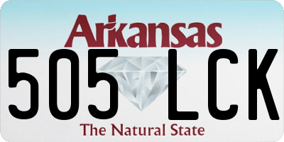 AR license plate 505LCK