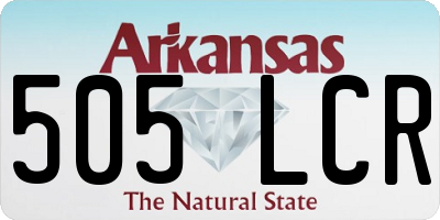AR license plate 505LCR