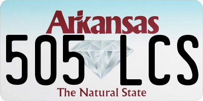 AR license plate 505LCS