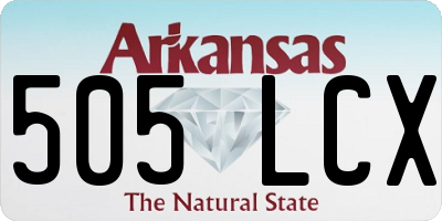 AR license plate 505LCX
