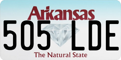 AR license plate 505LDE
