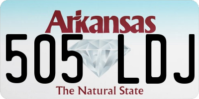 AR license plate 505LDJ