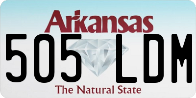AR license plate 505LDM