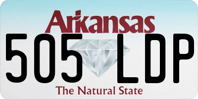 AR license plate 505LDP