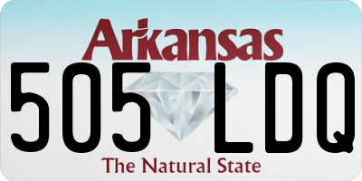 AR license plate 505LDQ
