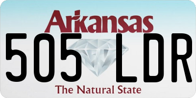 AR license plate 505LDR