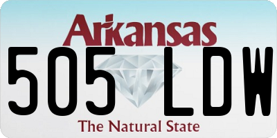 AR license plate 505LDW