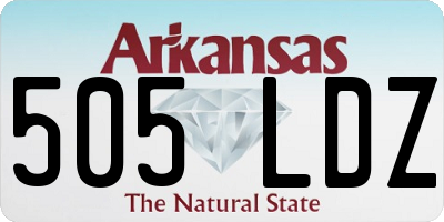 AR license plate 505LDZ