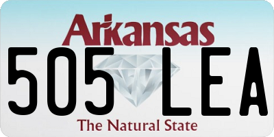 AR license plate 505LEA