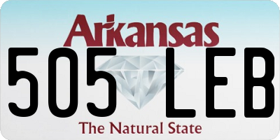 AR license plate 505LEB