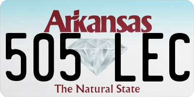 AR license plate 505LEC