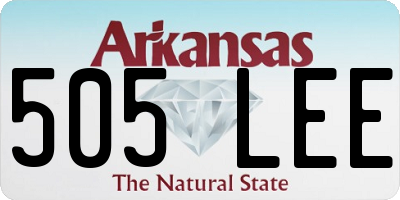 AR license plate 505LEE