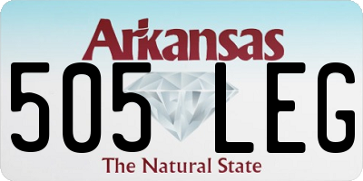AR license plate 505LEG