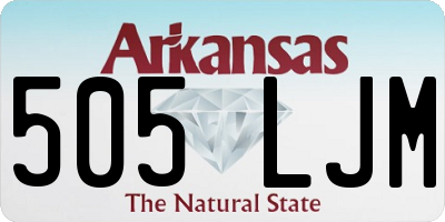 AR license plate 505LJM