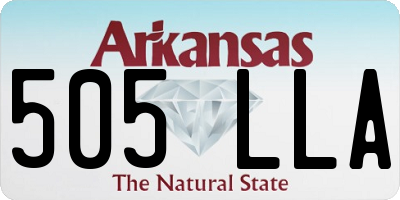 AR license plate 505LLA
