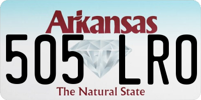 AR license plate 505LRO