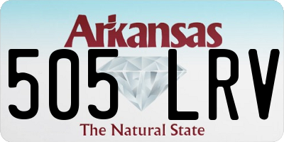 AR license plate 505LRV