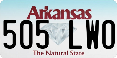 AR license plate 505LWO